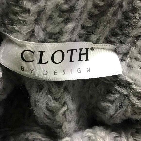 Cloth By Design Women’s M Gray Knit Pullover Turtleneck Sweater Long Sleeve NWT - Picture 3 of 16